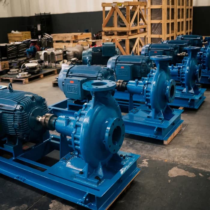 Bombas centrífugas FBCN no chão de fábrica