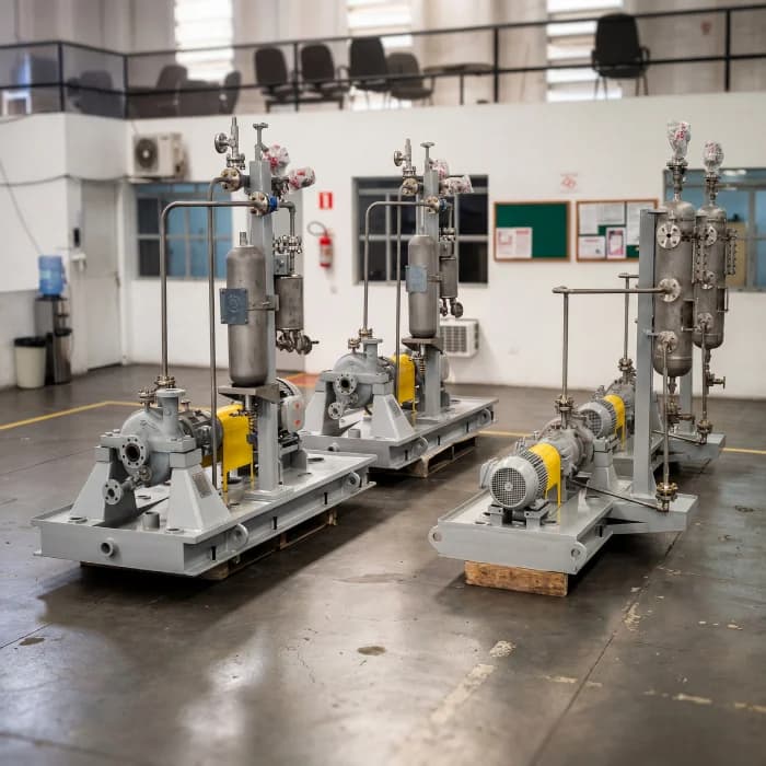 FB Bombas industrial pumping system skid ready for LATAM export