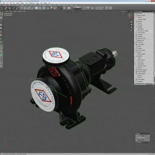 FB Bombas 3D engineering - modeling for in-house CNC machining