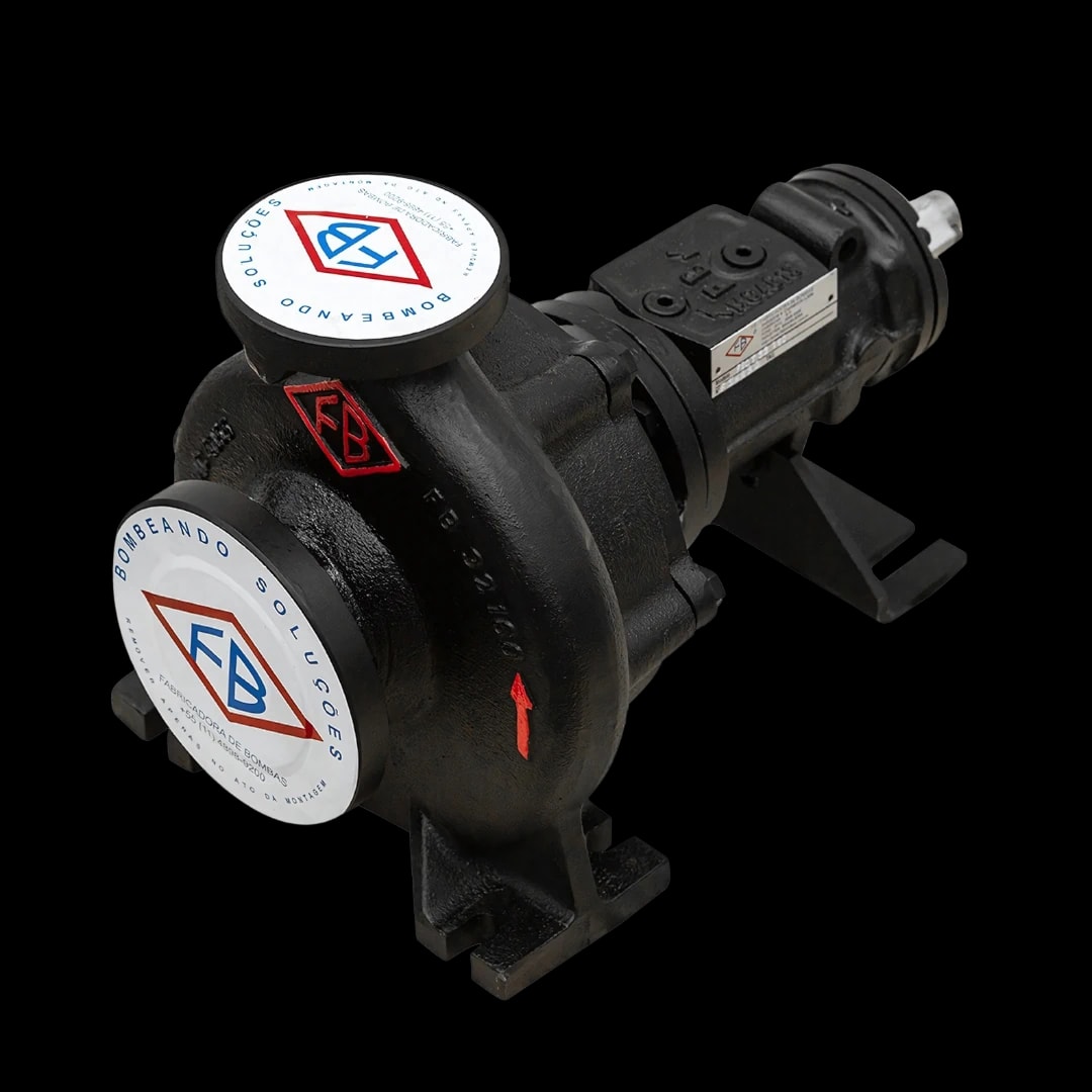 Bomba FBOT da FB Bombas — centrífuga para circulação de óleo térmico em sistemas de aquecimento industrial até 350 °C