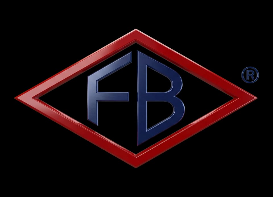 FB Bombas 3D logo — Brazilian industrial pump manufacturer since 1944
